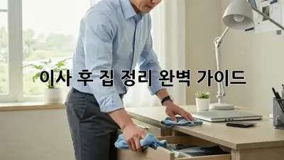 이사 후 집 정리, 완벽 가이드!